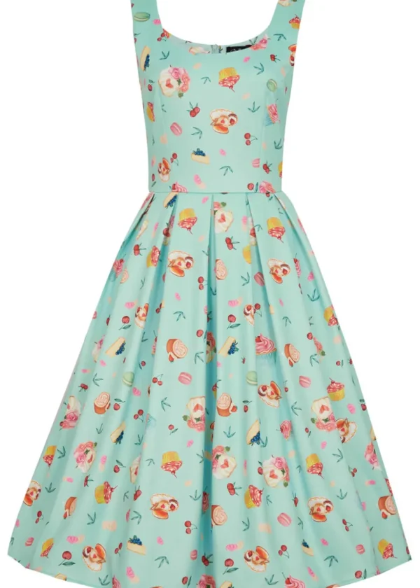 Dolly & Dotty Amanda Afternoon Tea 50's Swing Dress Blue