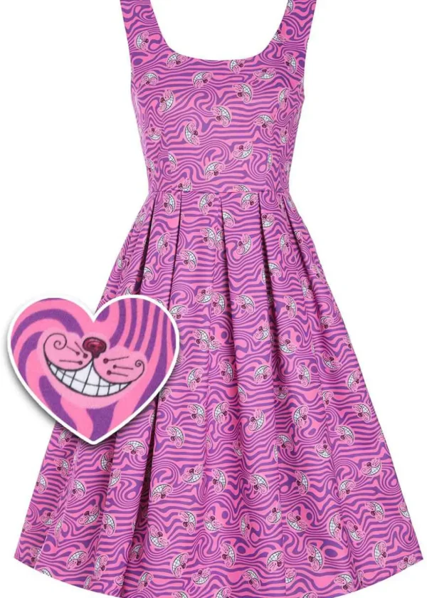 Dolly & Dotty Amanda Cheshire Cat 50's Swing Dress Pink