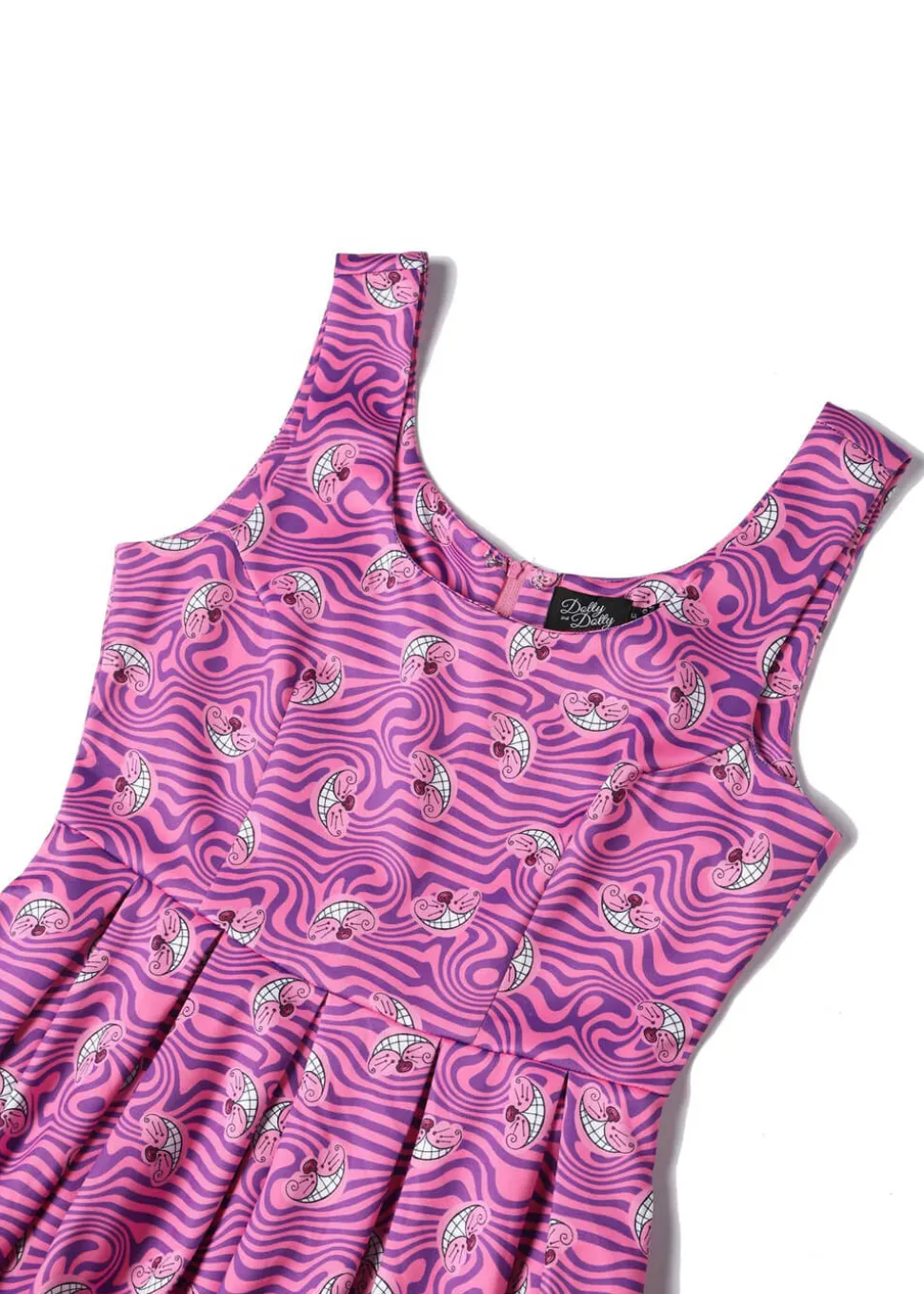 dolly__dotty_amanda_chesh_2.webp Dolly & Dotty Amanda Cheshire Cat 50's Swing Dress Pink