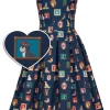 Dolly & Dotty Amanda Dogframe 50's Swing Dress Blue