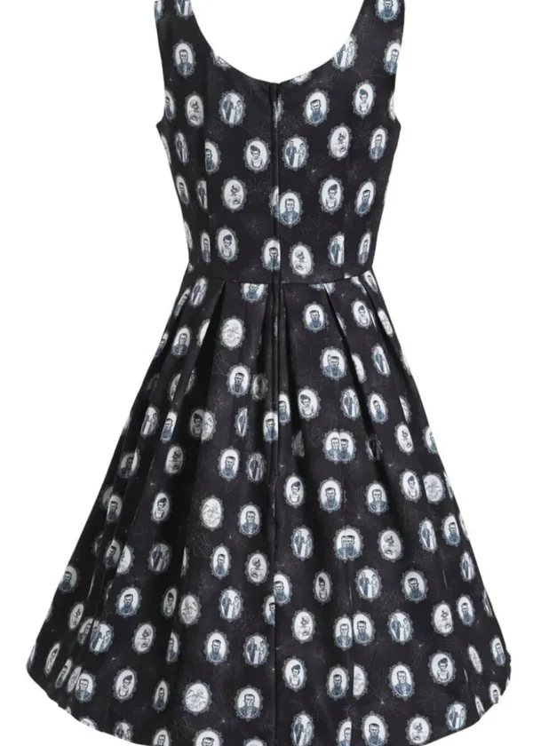 Dolly & Dotty Amanda Frankenstein Monster 50's Swing Dress Black