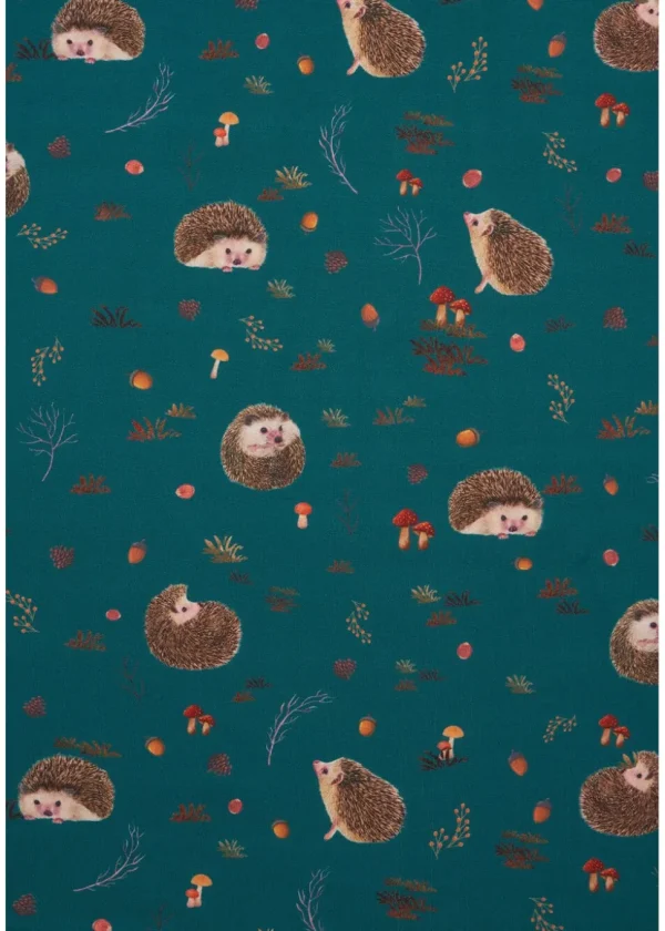 Dolly & Dotty Amanda Hedgehog 50's Swing Dress Teal
