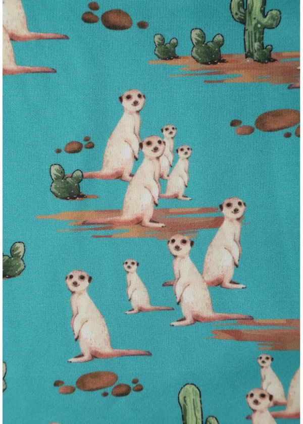 Dolly & Dotty Amanda Meerkat 50's Swing Dress Turquoise
