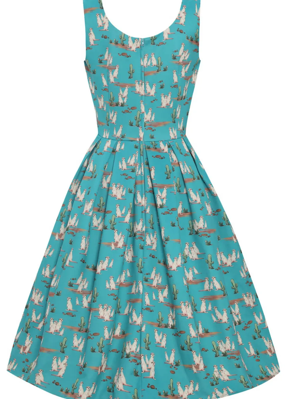 dolly__dotty_amanda_meerk_6.webp Dolly & Dotty Amanda Meerkat 50's Swing Dress Turquoise