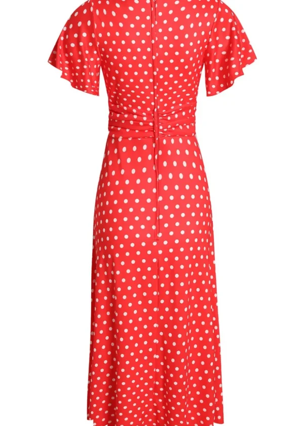 Dolly & Dotty Donna Polkadot 40's Dress Red White