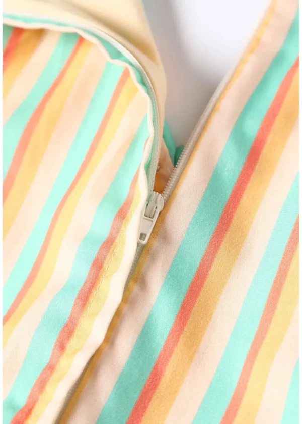 Dolly & Dotty Maverick Striped 50's Swing Dress Yellow