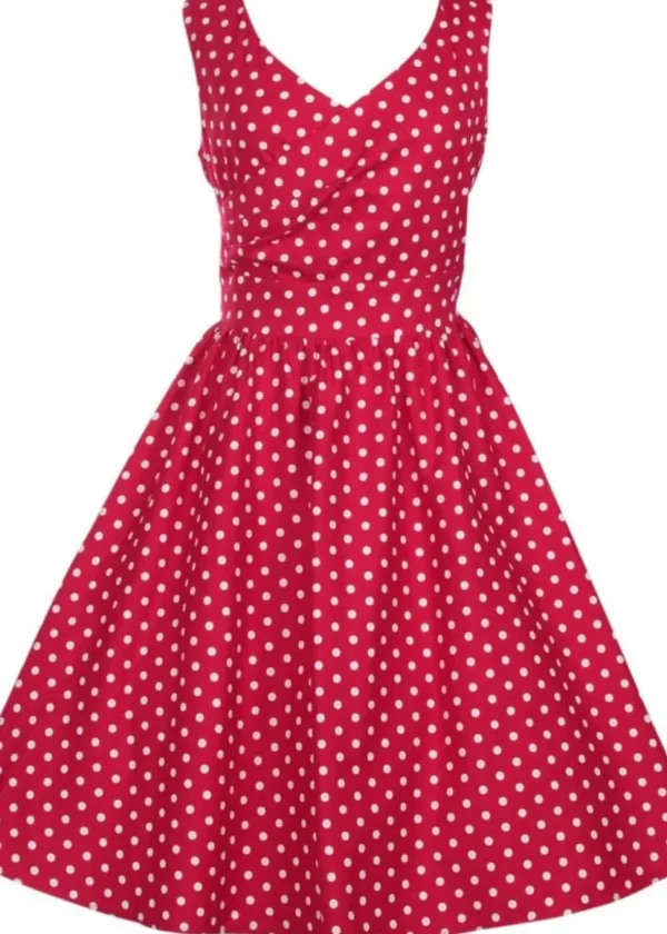 Dolly & Dotty May Polkadot 50's Swing Dress Red