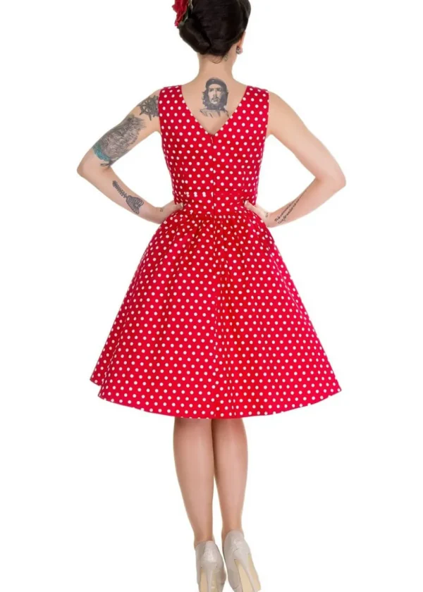 Dolly & Dotty May Polkadot 50's Swing Dress Red