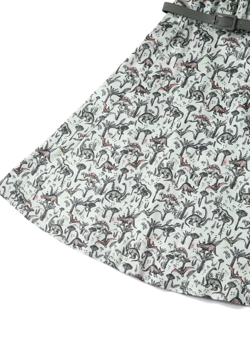 dolly__dotty_penelope_din_5.webp Dolly & Dotty Penelope Dinosaur Forest 50's Swing Dress Green