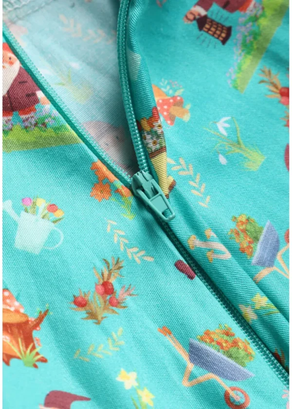 Dolly & Dotty Penelope Garden Gnome 50's Swing Dress Light Green