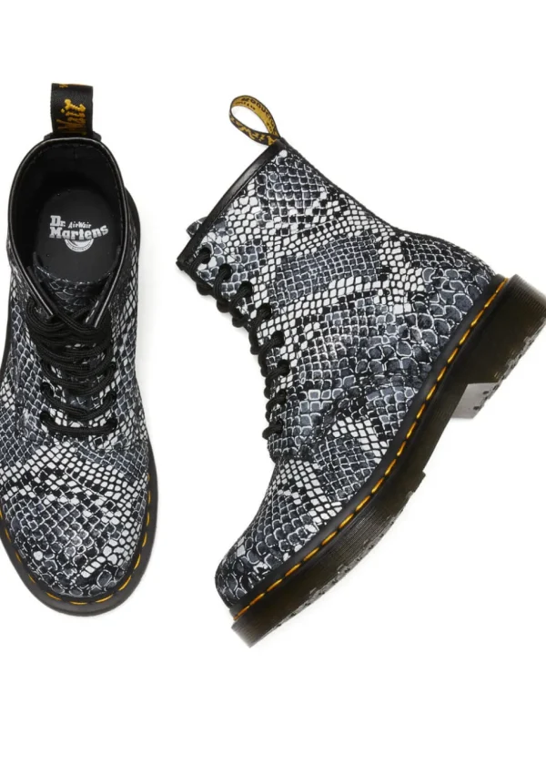 Dr. Martens 1460 Classic Boa Leather Boots Black