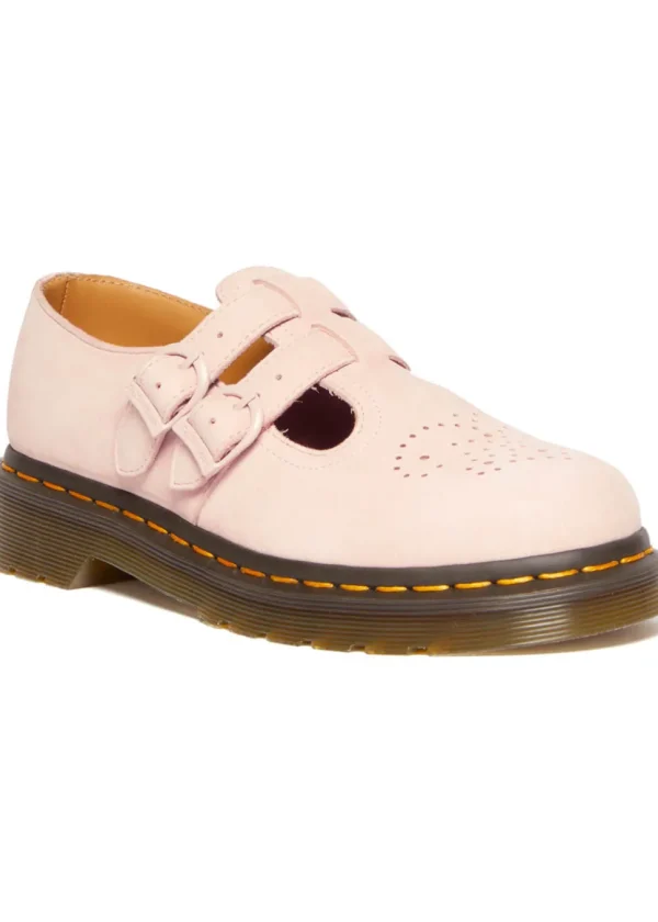 Dr. Martens 8065 Leather Mary Janes Shoes Powder Pink