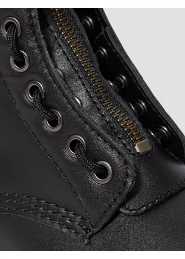 Dr. Martens 1460 Pascal Front Zip Nappa Boots Black