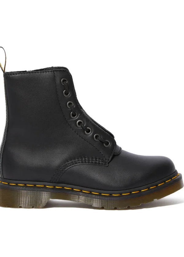 Dr. Martens 1460 Pascal Front Zip Nappa Boots Black