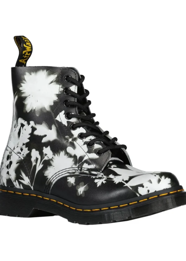 Dr. Martens 1460 Pascal Leather Boots Black White