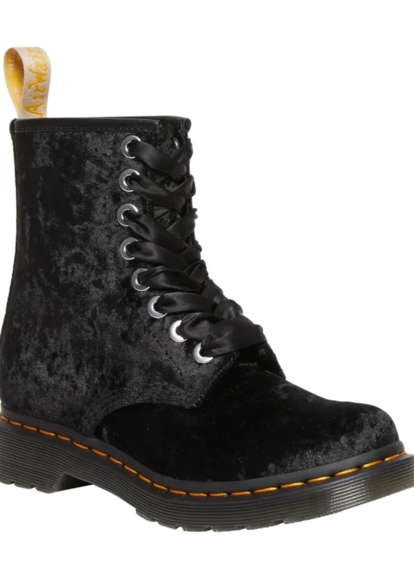 Dr. Martens 1460 Velvet Vegan Boots Black