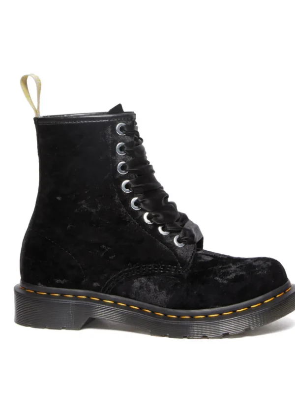 Dr. Martens 1460 Velvet Vegan Boots Black
