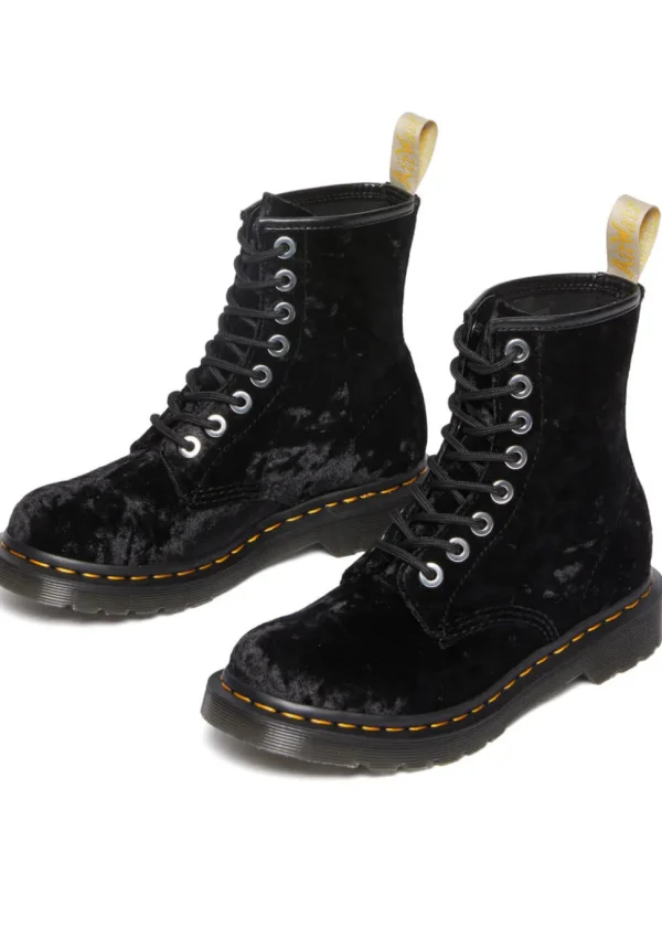 Dr. Martens 1460 Velvet Vegan Boots Black