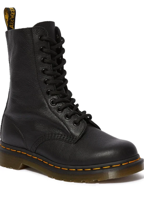 Dr. Martens 1490 Virginia Leather Boots Black