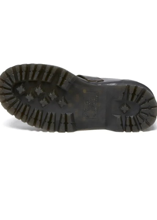 Dr. Martens Addina Orleans Leather Platform Shoes Dark Brown