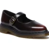 Dr. Martens Elphie Arcadia Leather Ballerinas Cherry Red