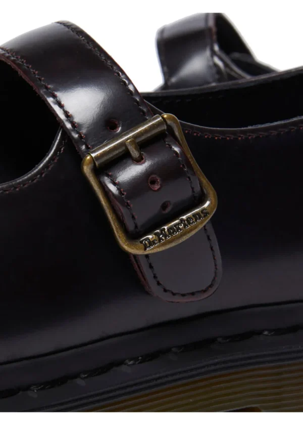 Dr. Martens Elphie Arcadia Leather Ballerinas Cherry Red