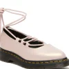 Dr. Martens Elphie II Leather Ballerinas Powder Pink Gold
