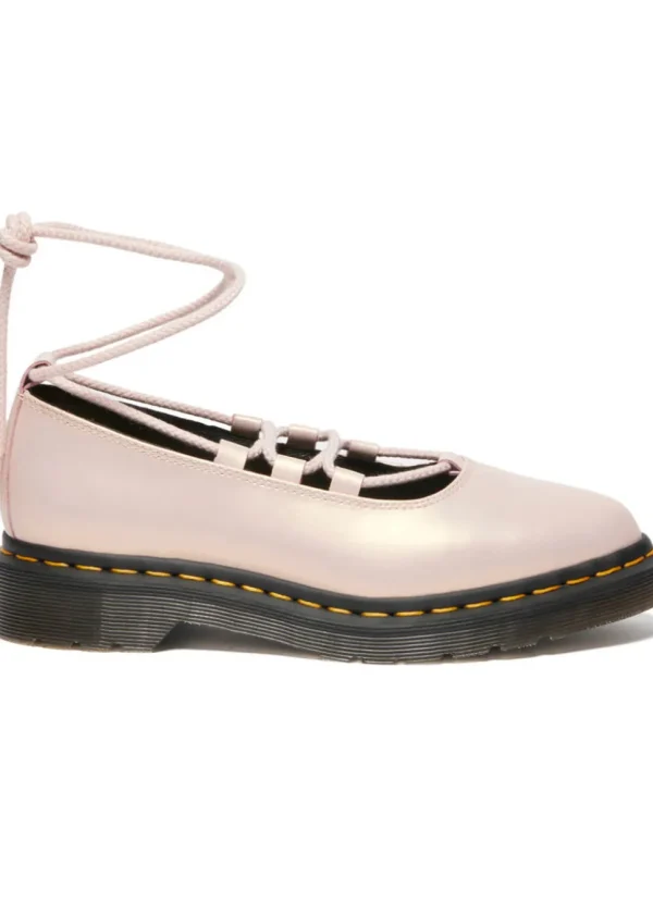 Dr. Martens Elphie II Leather Ballerinas Powder Pink Gold