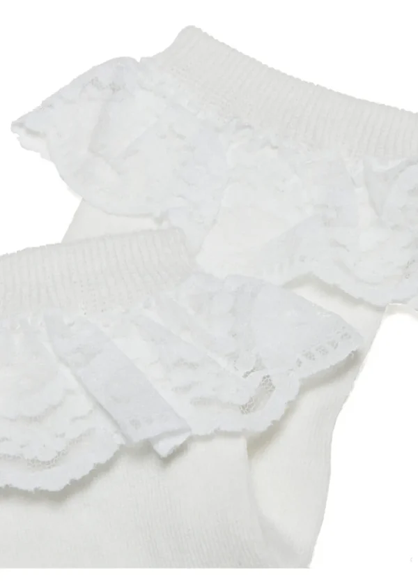 Dr. Martens Frill Lace Socks White