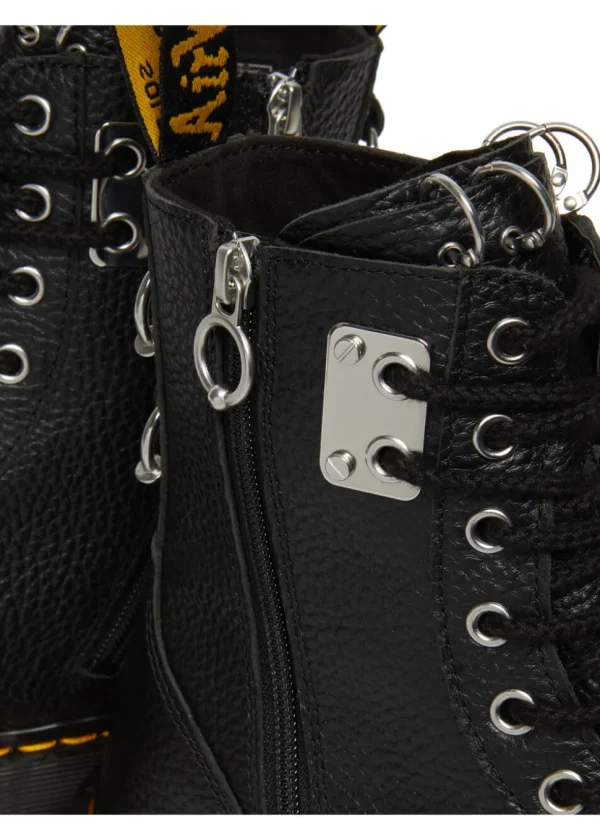 Dr. Martens Jadon Hardware Nappa Platform Leather Boots Black