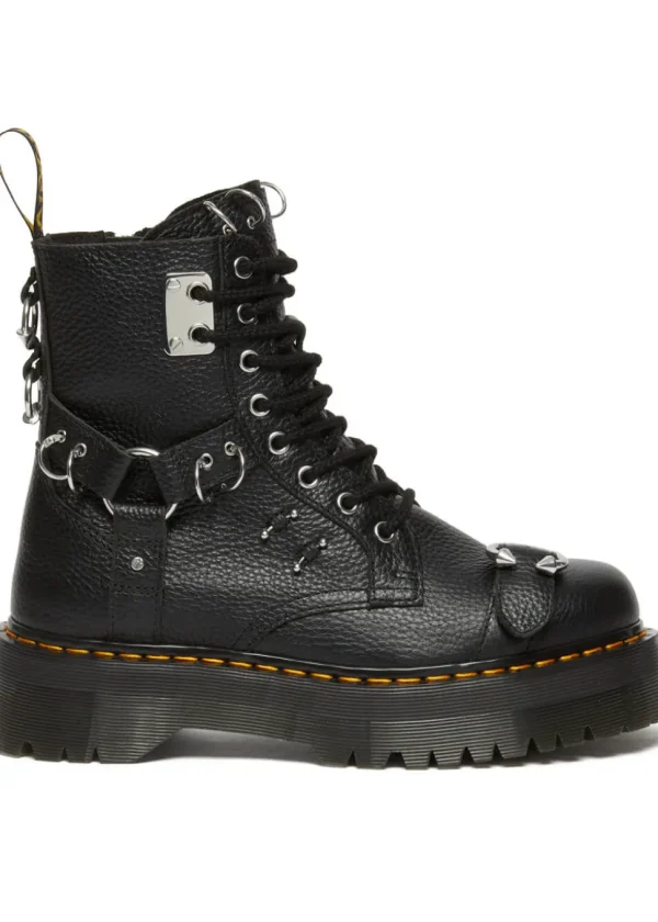 Dr. Martens Jadon Hardware Nappa Platform Leather Boots Black