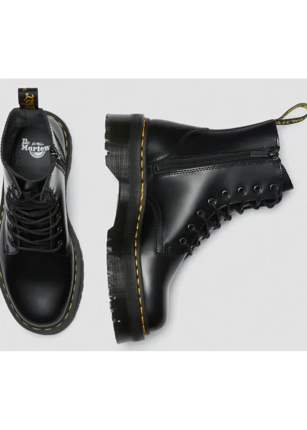 Dr. Martens Jadon Smooth Lace-up Boots Black