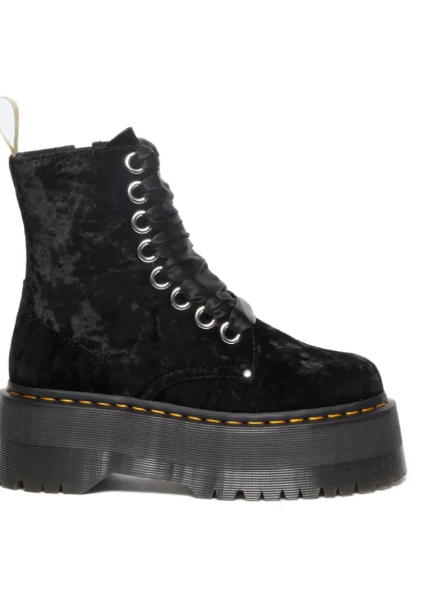 Dr. Martens Jadon Velvet Vegan Boots Black