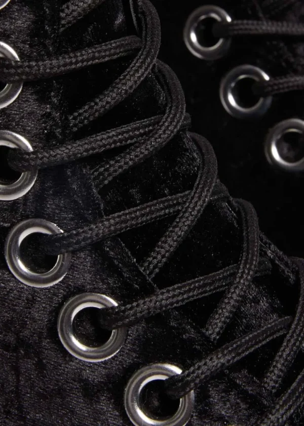 Dr. Martens Jadon Velvet Vegan Boots Black