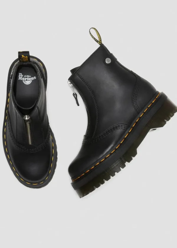 Dr. Martens Jetta Sendal Leather Platform Boots Black
