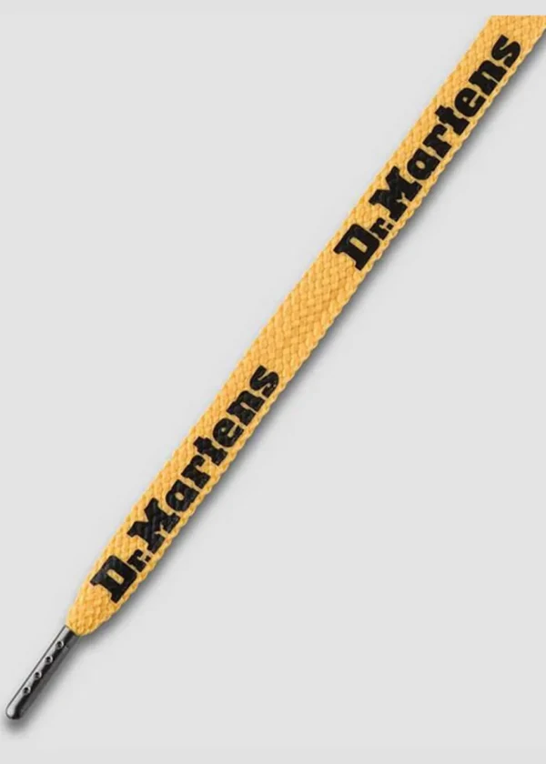 Dr. Martens Logo Laces Flat 8 Eyes Yellow and Black
