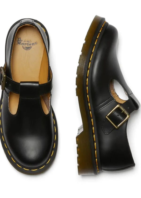 Dr. Martens Polley Smooth Mary Jane Shoes Black