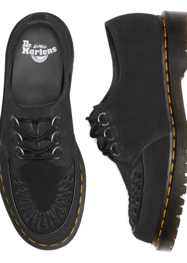 Dr. Martens Ramsey Suede Leather Creepers Black