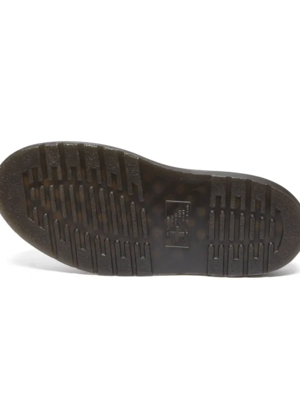 Dr. Martens Wrenlie Grizzly Leather Sandals Black