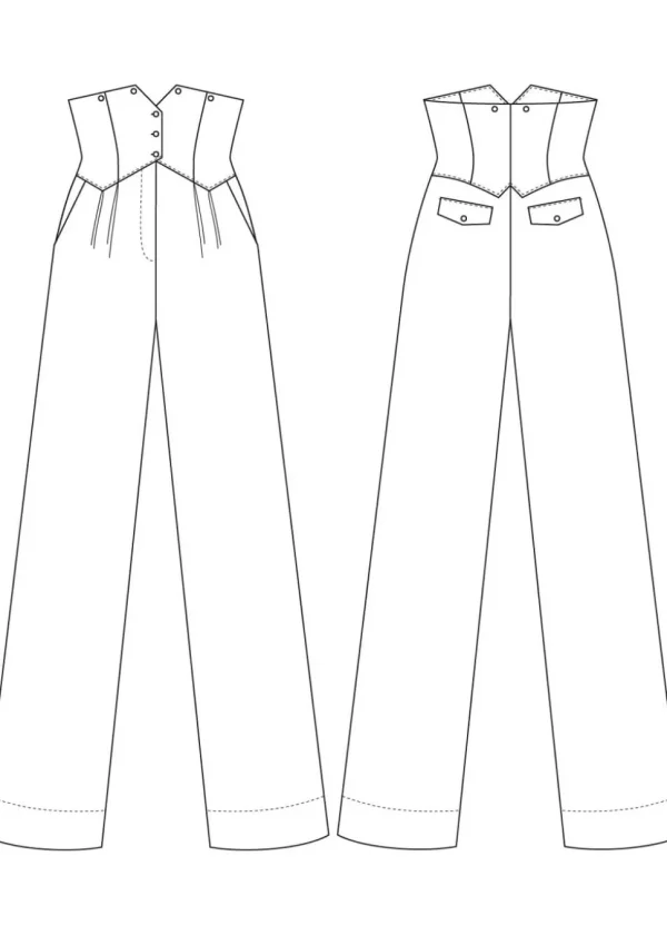 Emmy Design The Miss Fancy Pants Wool Trousers Black