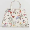 Fable England Alice Garden Butterfly Tote Bag Ivory
