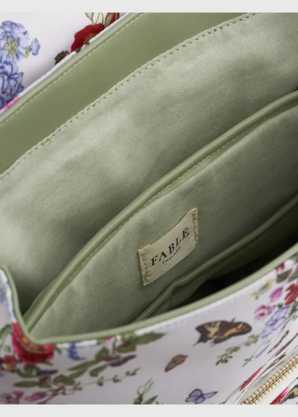Fable England Alice Garden Butterfly Backpack White