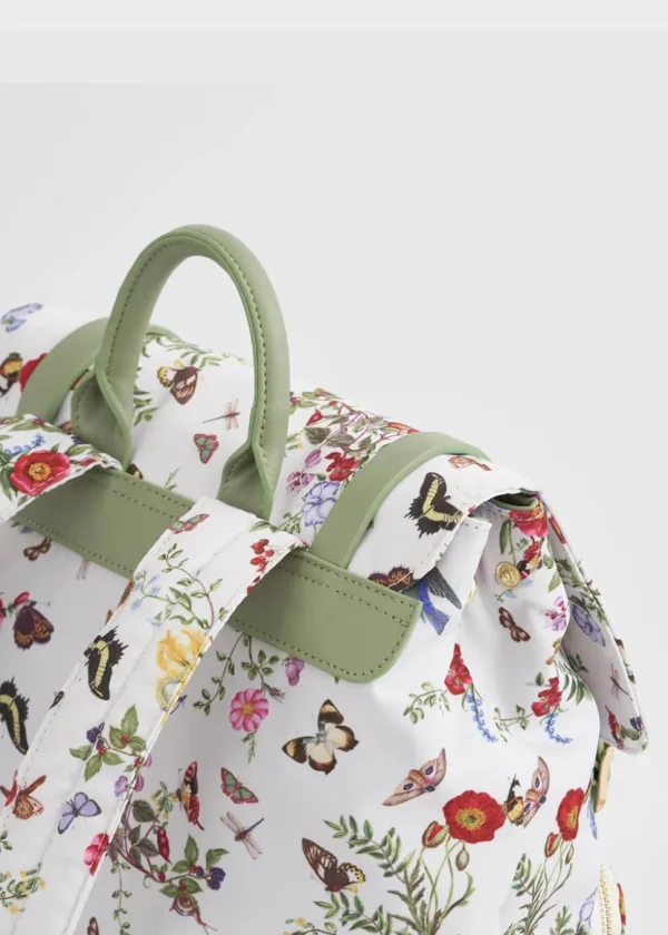 Fable England Alice Garden Butterfly Backpack White