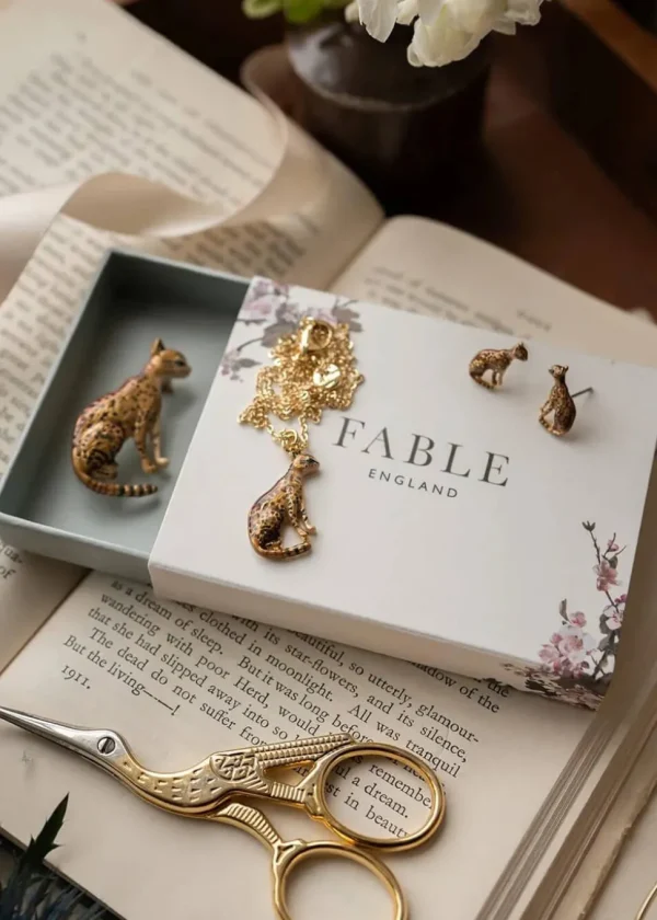 Fable England Bengal Brooch Brown