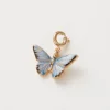 Fable England Blue Butterfly Enamel Charm