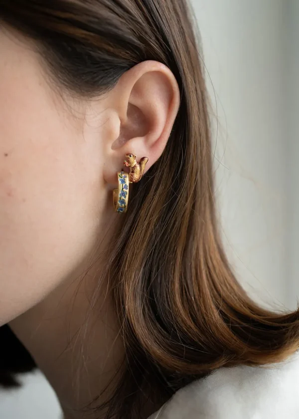 Fable England Cheeky Squirrel Earring Brown