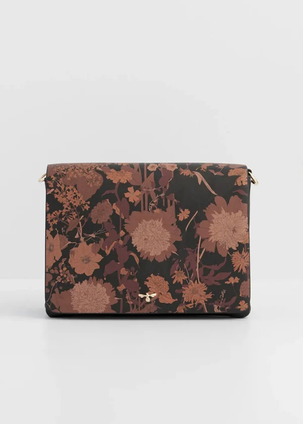Fable England Deco Blooms Crossbody Bag Black