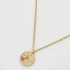 Fable England Deer Spirit Guide Necklace Gold