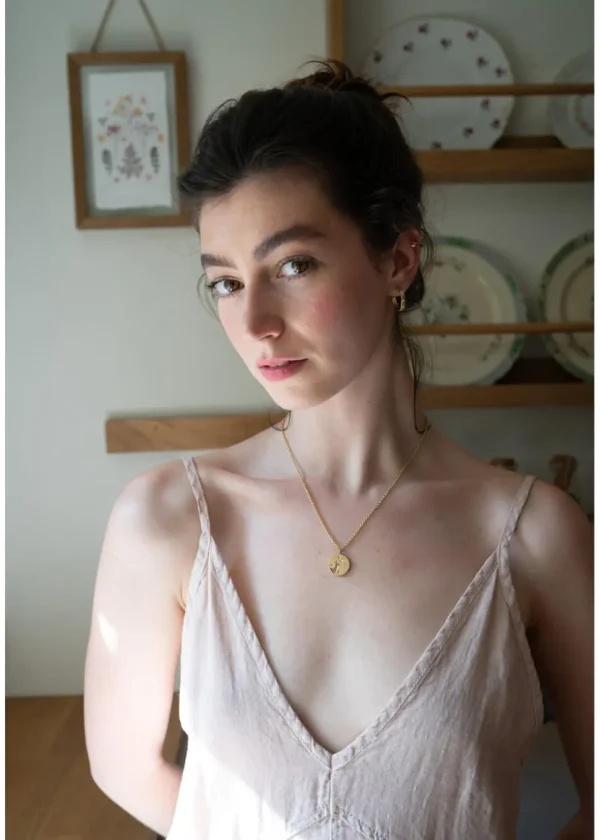 Fable England Deer Spirit Guide Necklace Gold