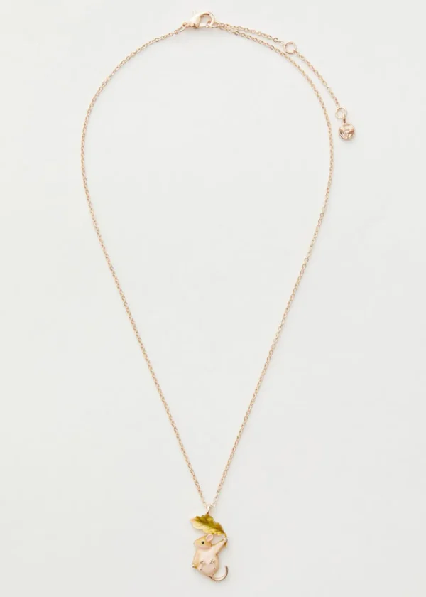 Fable England Dormouse Enamel Necklace